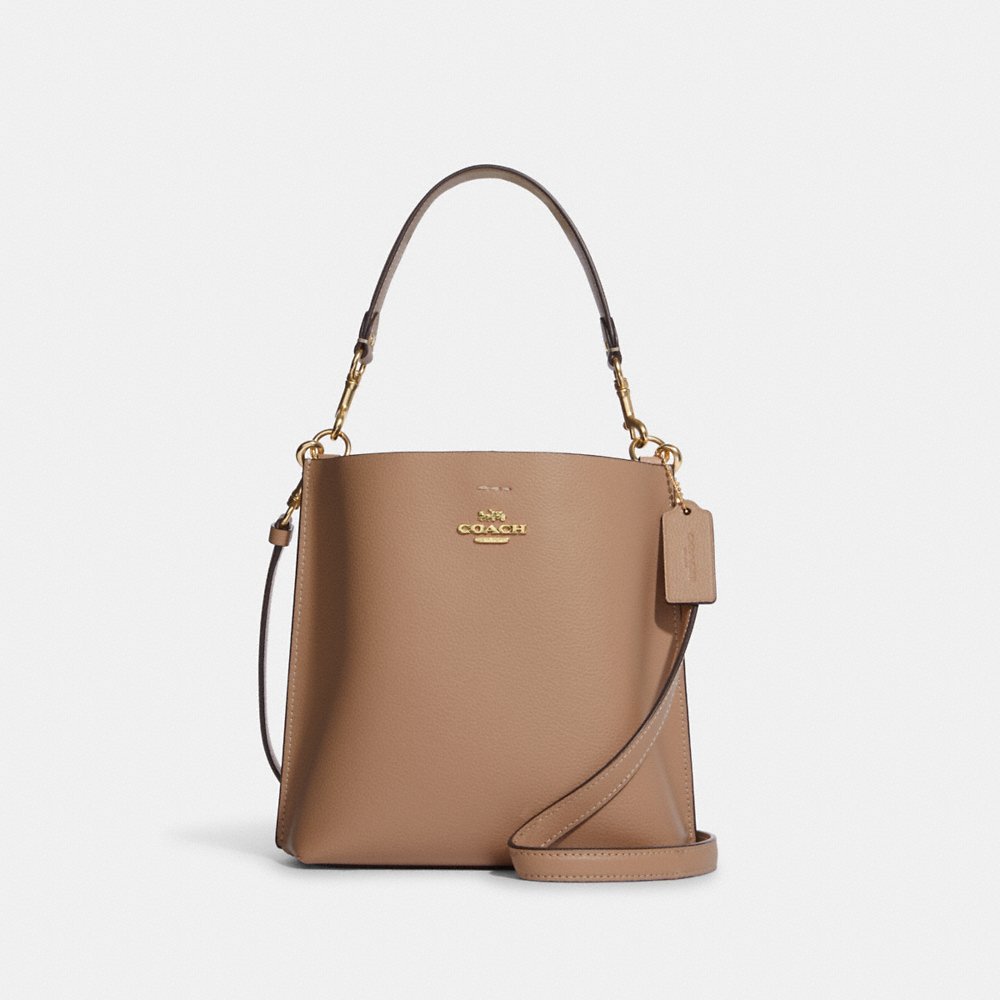 Coach taupe bag best sale