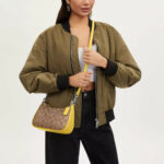 Coach Teri Shoulder Bag In Signature Canvas (Retro Yellow)