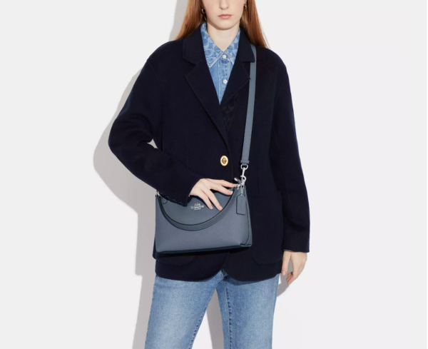 Coach Clara Shoulder Bag In Signature Canvas (Light Mist) - Image 2