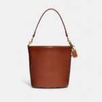 Coach Dakota Leather Bucket Bag (Saddle)- Boutique Transfer