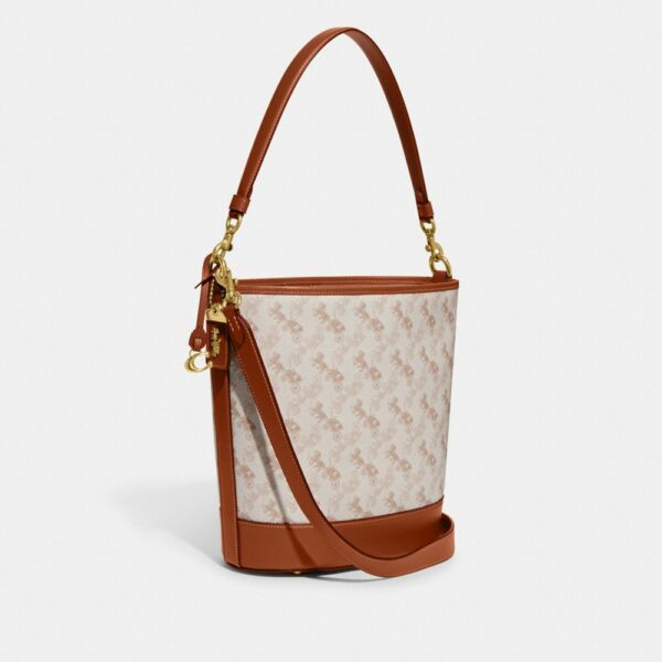 Coach Dakota Bucket Bag With Horse And Carriage (Saddle)- Boutique Transfer - Image 5