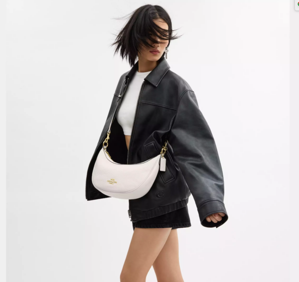Coach Aria Shoulder Bag(Chalk) - Image 2