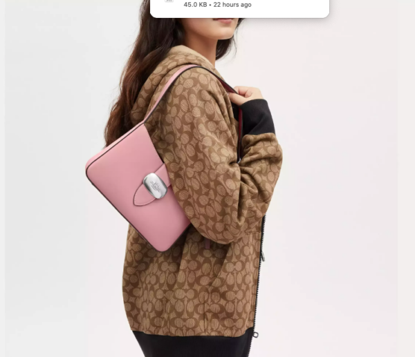 Coach Eliza Shoulder Bag (True Pink) - Image 2