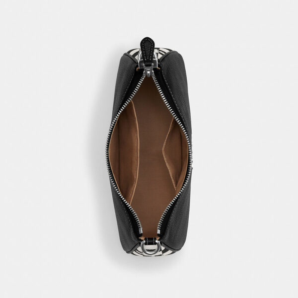 Coach Teri Shoulder Bag With Checkerboard Print (Black) - Image 3