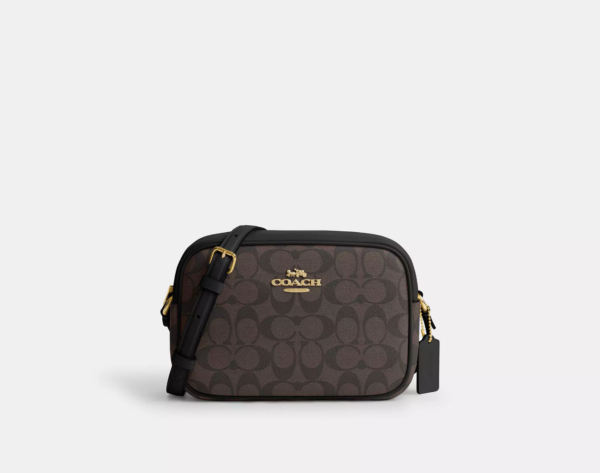 Coach Jamie Camera Bag In Signature Canvas (Brown Black)