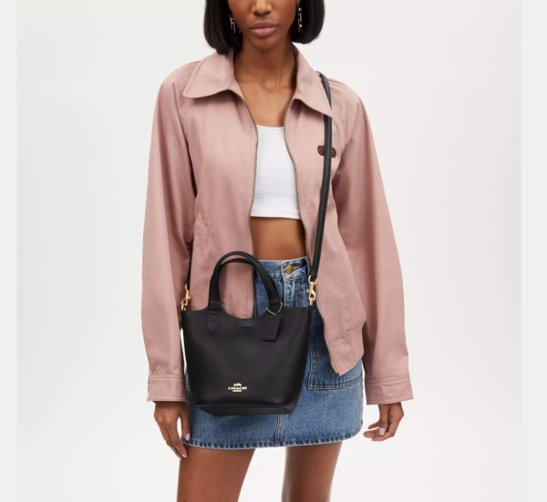 Coach Hanna Bucket Bag (Black) - Image 5