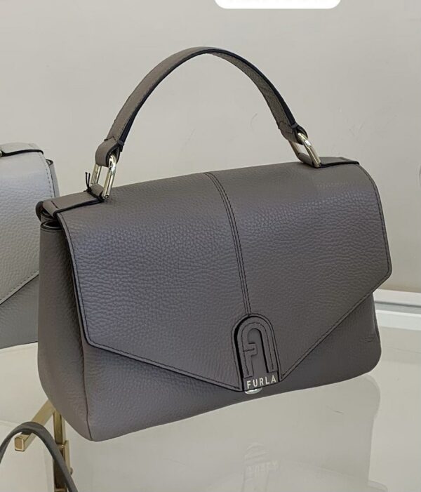 Furla Dafne Small Top Handle (Grey) - Image 3