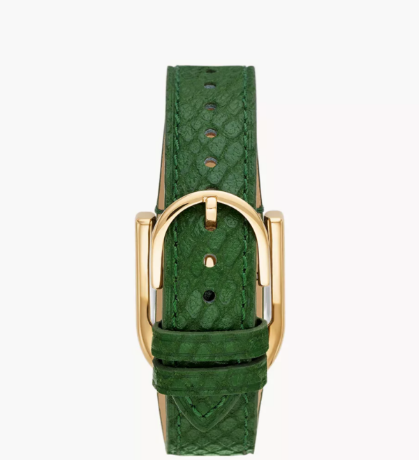 Fossil Harwell Three-Hand Green LiteHide™ Leather Watch Women (ES5267) - Image 3