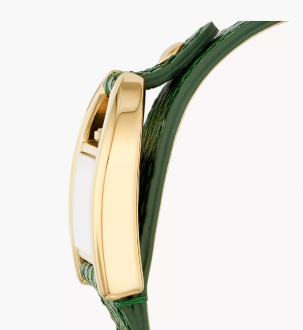 Fossil Harwell Three-Hand Green LiteHide™ Leather Watch Women (ES5267) - Image 4