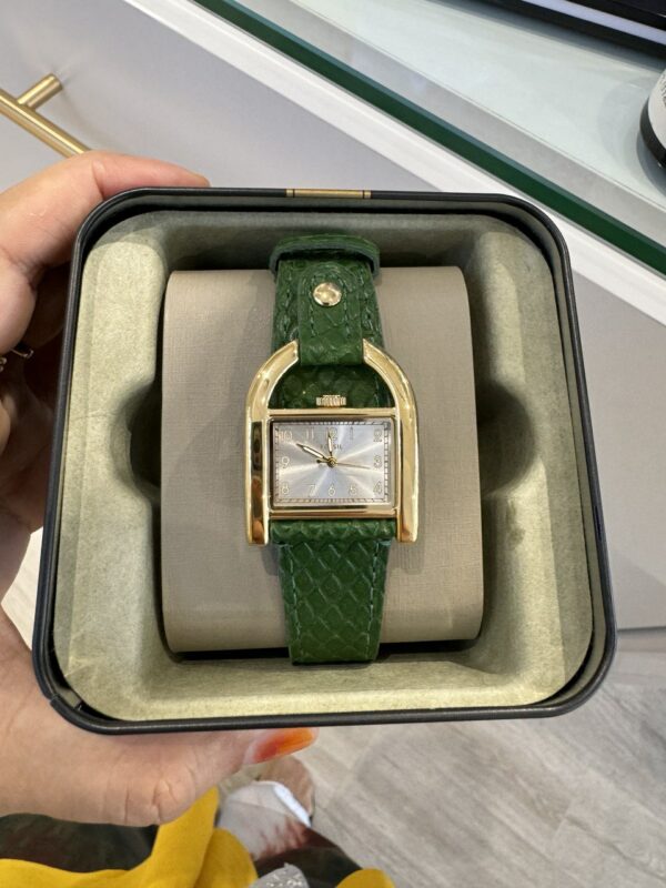 Fossil Harwell Three-Hand Green LiteHide™ Leather Watch Women (ES5267) - Image 5