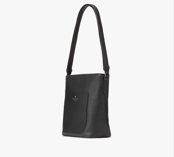 Kate Spade Elsie Pebbled Leather Bucket Bag (Black) - Image 3