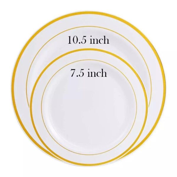 EPPIBOX Premium Disposable Tableware Set 175 pcs (Rosegold) - Image 3