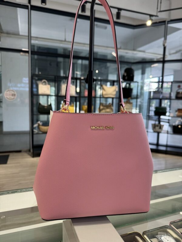 Michael Kors Pratt Medium Shoulder Bag (Carnation)