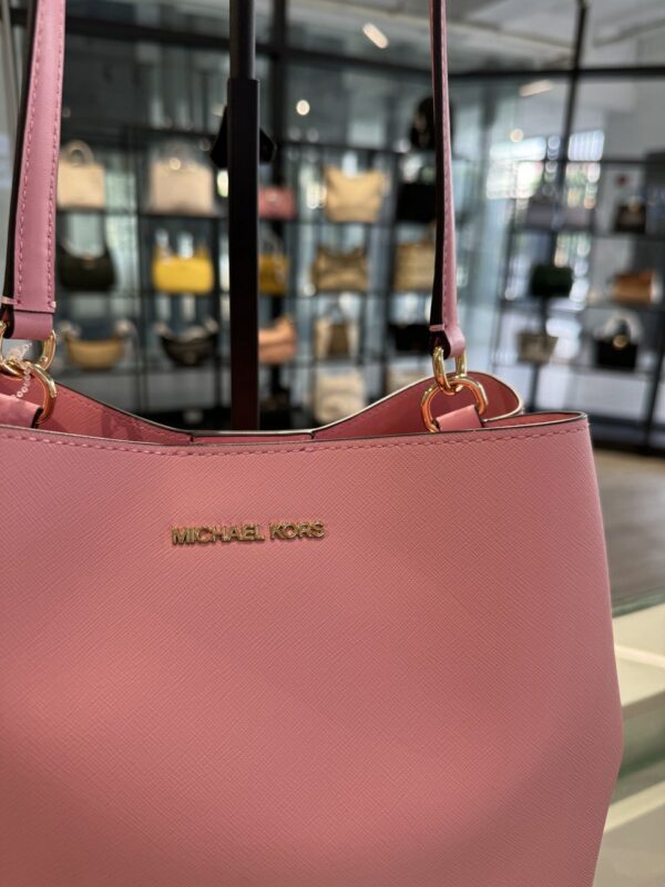 Michael Kors Pratt Medium Shoulder Bag (Carnation) - Image 2