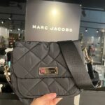 Marc Jacobs Nylon Jumbled Logo Messenger Bag (Black)