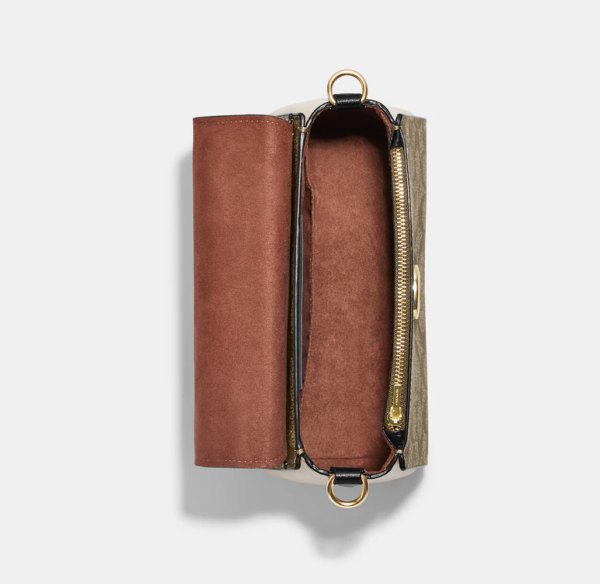 Coach Morgan Top Handle In Blocked Signature Canvas (Khaki Multi) - Image 4