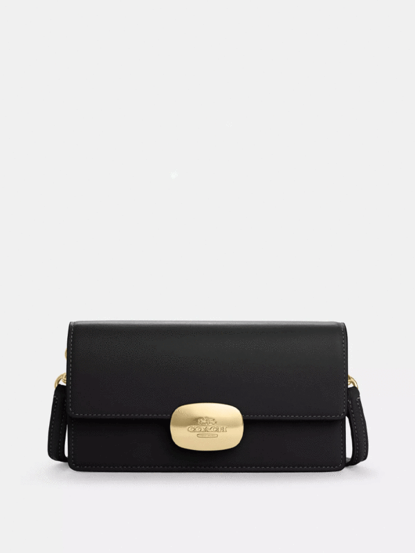 Coach Eliza Small Flap Crossbody (Black)