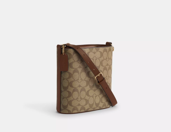 Coach Sophie Bucket Bag In Signature Canvas (Khaki Saddle2) - Image 3