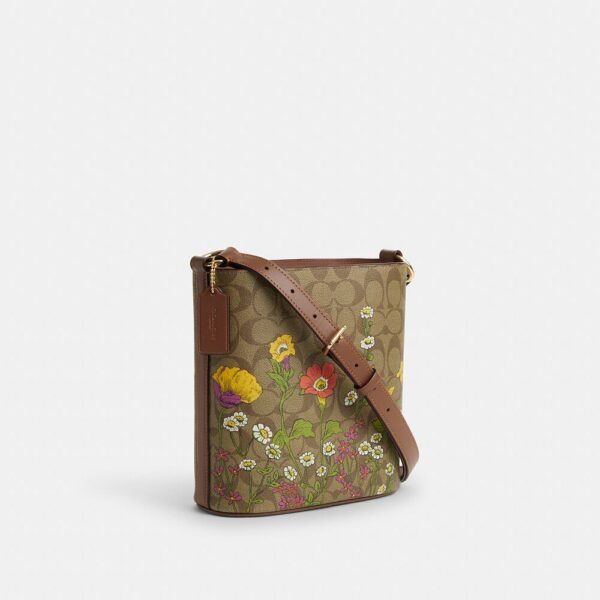 Coach Sophie Bucket Bag in Signature With Floral Print (Khaki Multi) - Image 4