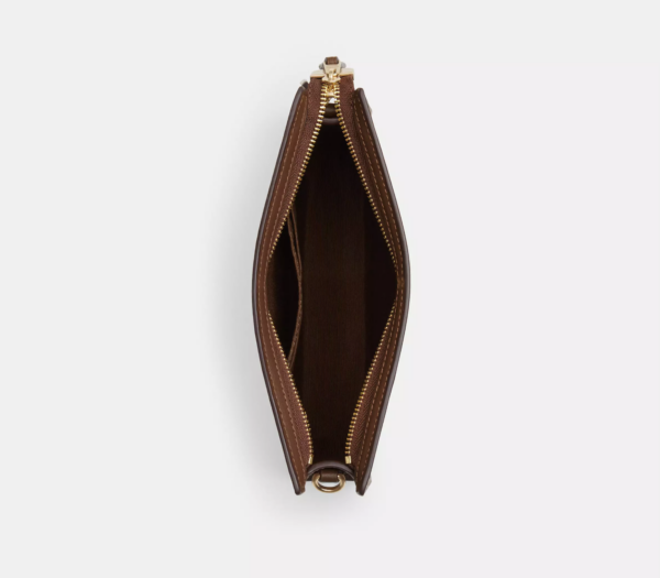 Coach Slim Crossbody In Signature Canvas (Saddle2) - Image 3