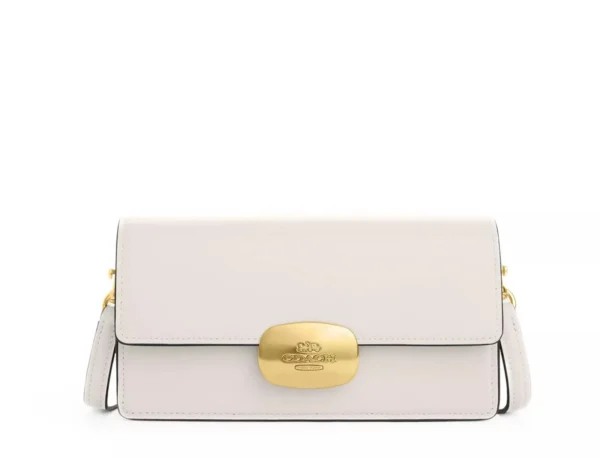 Coach Eliza Small Flap Crossbody (CHALK)