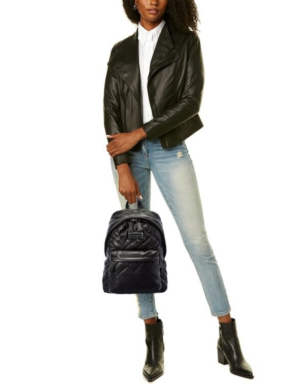 Marc Jacobs Quilted Moro Leather Backpack (Black) - Image 2