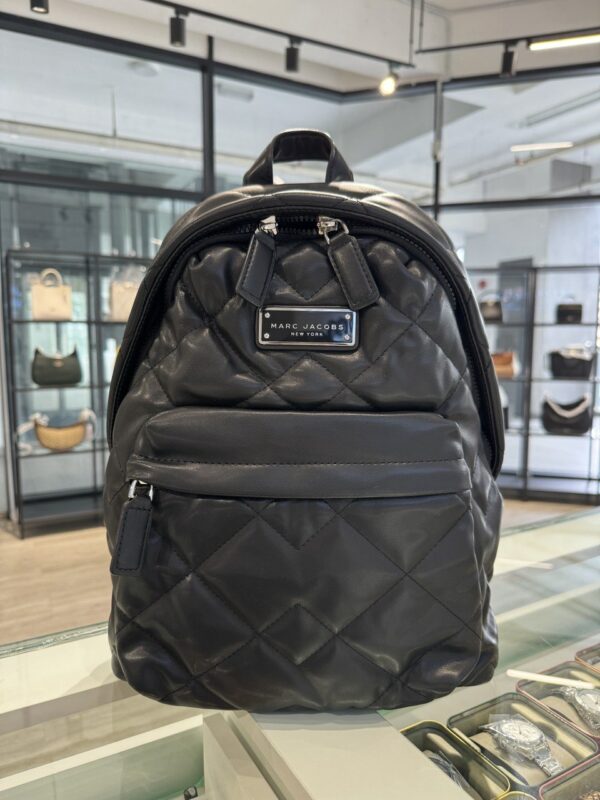 Marc Jacobs Quilted Moro Leather Backpack (Black)