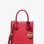 SUPER DEAL - Michael Kors Mercer Extra-Pebbled Leather Crossbody Bag (Bright Red)