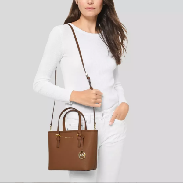SUPER DEAL - Michael Kors Jet Set Travel Extra-Small Top-Zip Tote Bag (Luggage) - Image 2