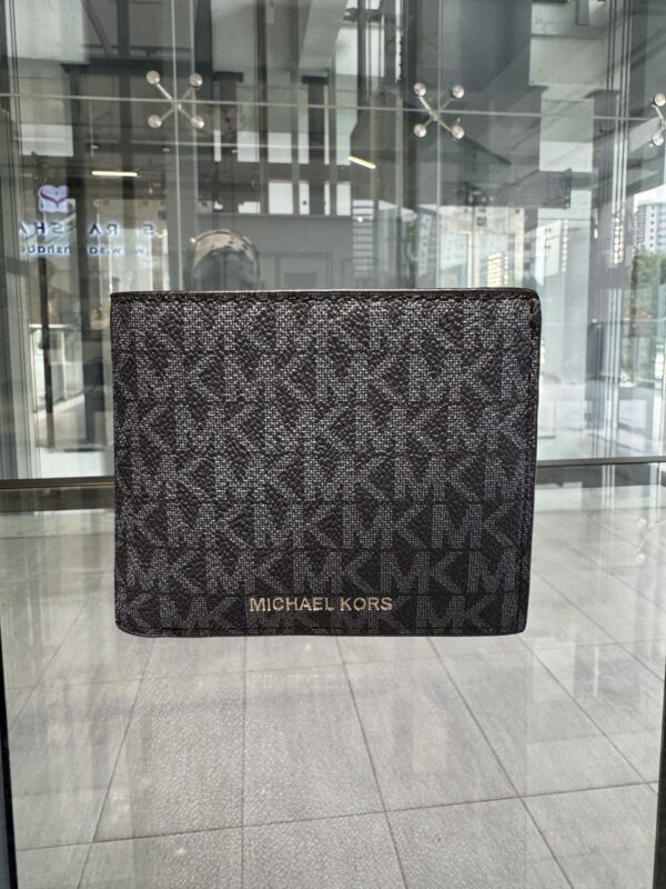 Michael Kors Cooper Billfold With Passcase Wallet in Signature (Admiral Blue)