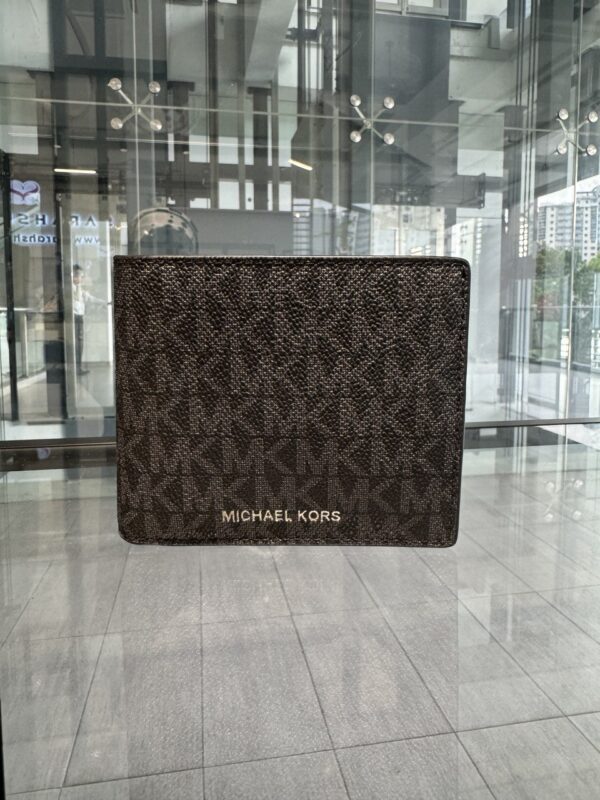 Michael Kors Cooper Billfold With Passcase Wallet in Signature (Black)