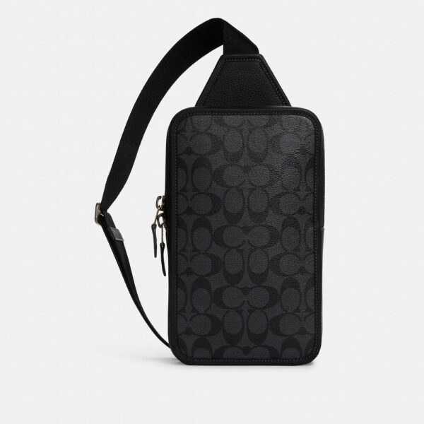 Coach Sullivan Pack In Signature (Charcoal Black)
