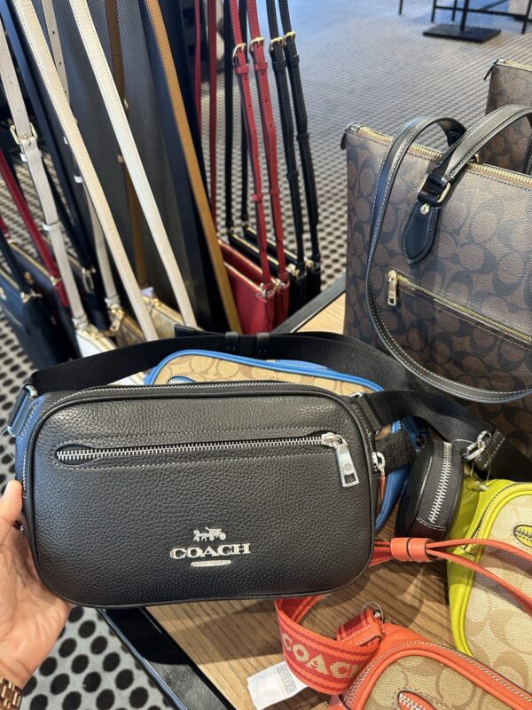 Coach Elias Belt Bag (Black) - Image 5