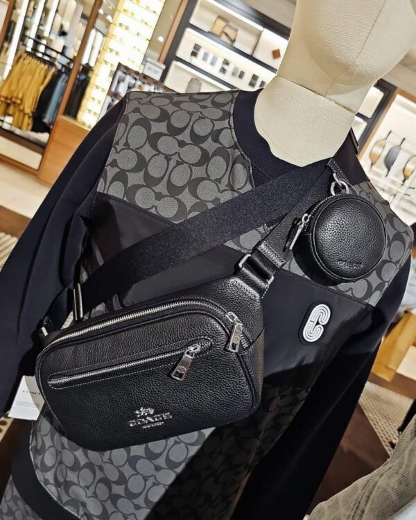 Coach Elias Belt Bag (Black) - Image 6
