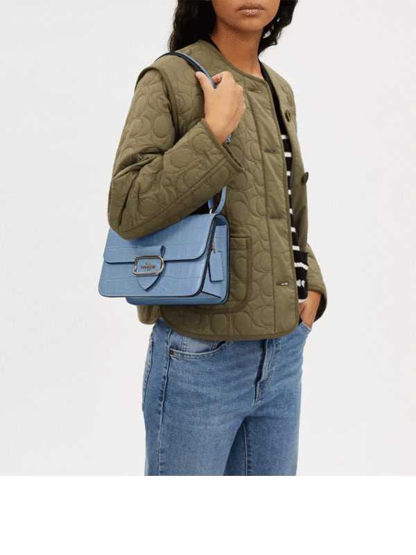 Coach Large Morgan Square Crossbody (Cornflower) - Image 3