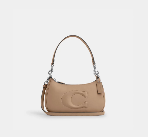 Coach Teri Shoulder Bag With Signature Quilting (Taupe)