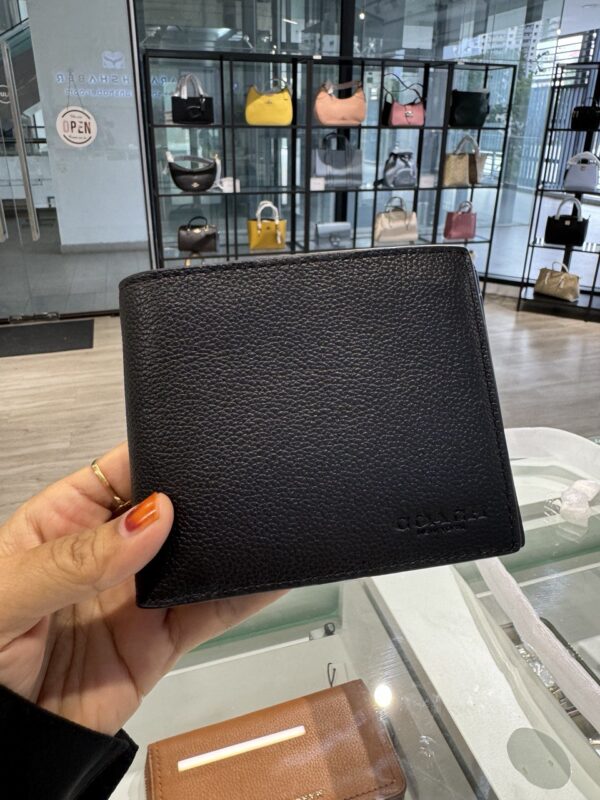 Coach Compact Id Wallet 3 in 1 In Sport Calf Leather (Black) - Image 4