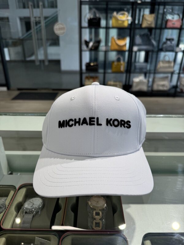 SUPER DEAL - Michael Kors Embroidered Baseball Hat (White)