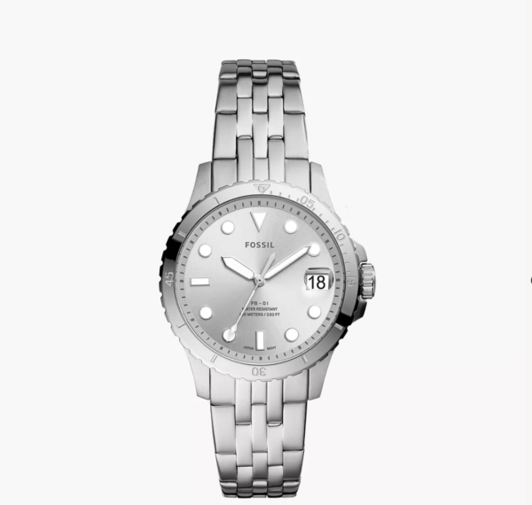 Fossil FB-01 Three-Hand Date Stainless Steel Women Watch ES4744