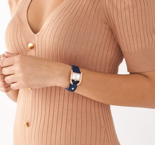Fossil Harwell Three-Hand Navy LiteHide™ Women Watch ES5266 - Image 5