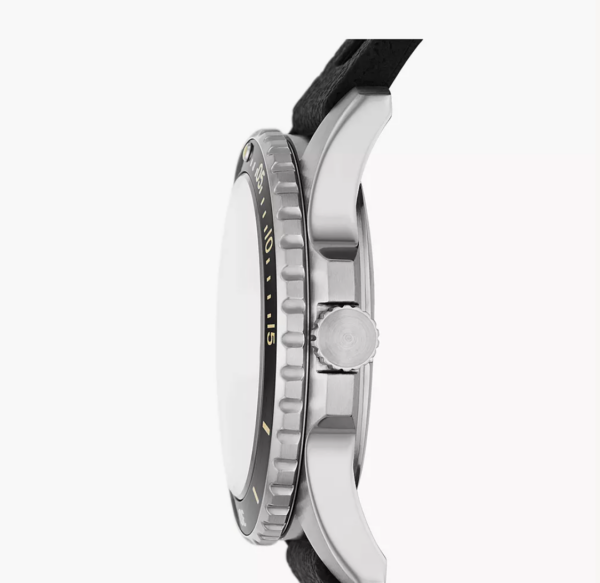 Fossil The Minimalist Three-Hand Smoke Stainless Steel Men Watch FS5459 - Image 3