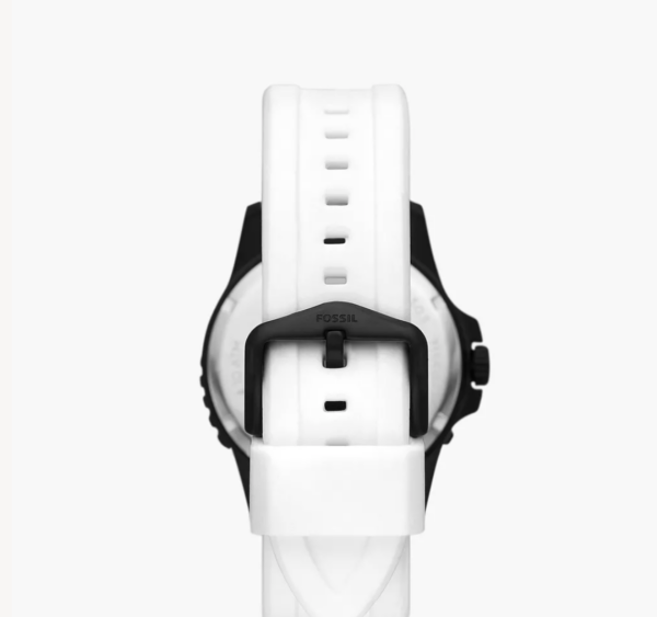 Fossil Blue Dive Three-Hand Date White Silicone Men Watch FS5999 - Image 2