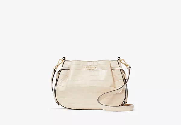 Kate Spade Dumpling Croco Embossed Crossbody (Bare)