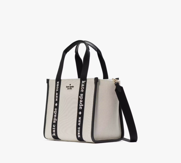 Kate Spade Kip Canvas Small Tote (Natural Multi) - Image 4