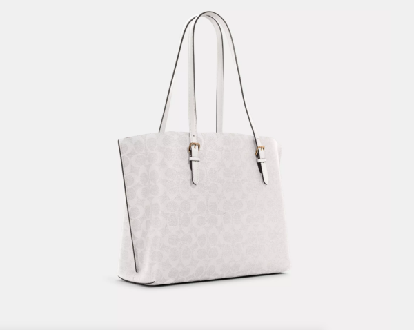 Coach Mollie Tote In Signature Canvas (Glacier) - Image 3