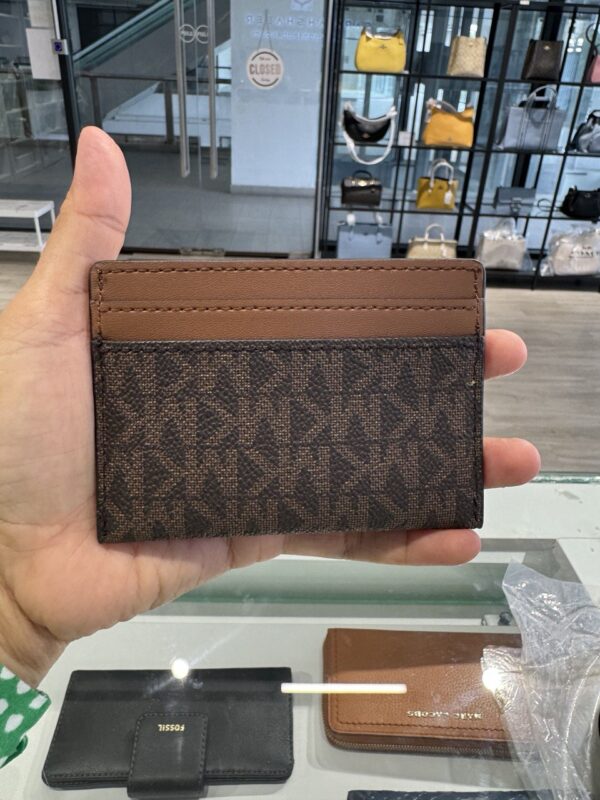 Michael Kors Reed Large Logo Card Case (Brown) - Image 3