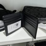 Coach Id Billfold Wallet In Signature Canvas (Tan)1