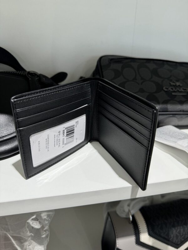 Coach Id Billfold Wallet In Signature Canvas (Tan) - Image 2