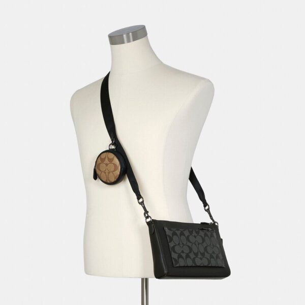 Coach Holden Crossbody In Signature Canvas (Black Charcoal) - Image 2