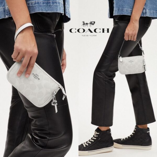 MERDEKA SUPER SPECIAL- Coach Boxed Nolita 15 In Signature Canvas (Chalk) - Image 5